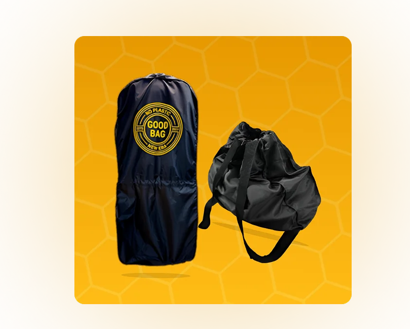 GoodBag in garment bag and tote modes